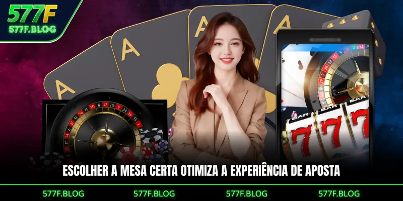 Escolher a mesa certa otimiza a experiência de aposta
